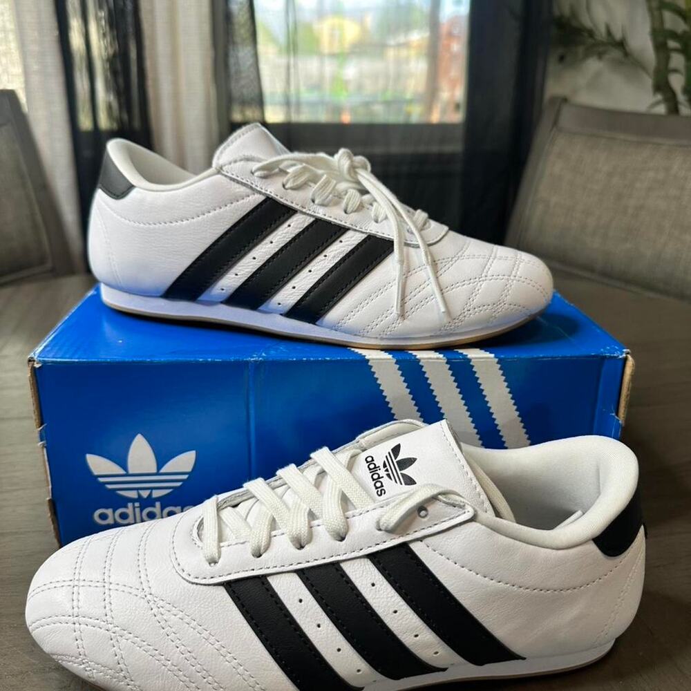 Adidas white and black taekwondo